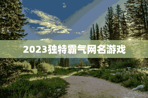 2023独特霸气网名游戏(2023独特霸气网名游戏名)